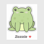 Kawaii Kikker, Pad Sticker (Vel)