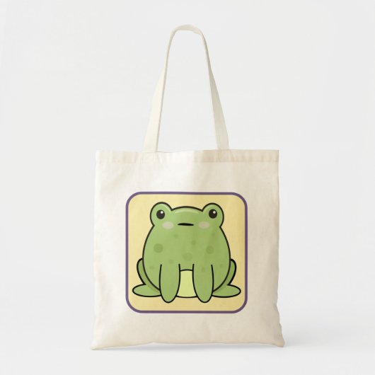 Kawaii Kikker, Pad Tote Bag (Voorkant)
