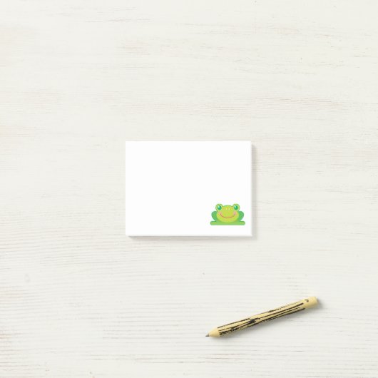Kawaii-kikker Post-it® Notes (Op bureau)