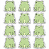 Kawaii Kikkers Sticker (Voorkant)