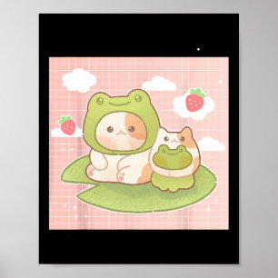 Kawaii Kikkikker van 90 jaar katteband A Poster