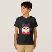 Kawaii Kinder Pinguïn Vampier T-shirt (Voorkant volledig)