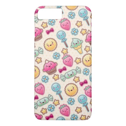 Kawaii-kinderpatroon met schattige doedels Case-Mate iPhone case (Achterkant)