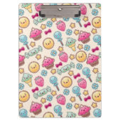 Kawaii-kinderpatroon met schattige doedels klembord (Voorkant)