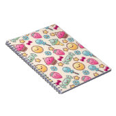 Kawaii-kinderpatroon met schattige doedels notitieboek (Rechterzijde)