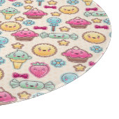 Kawaii-kinderpatroon met schattige doedels snijplank (Hoek)