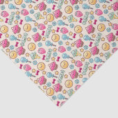 Kawaii-kinderpatroon met schattige doedels tissuepapier (Detail)