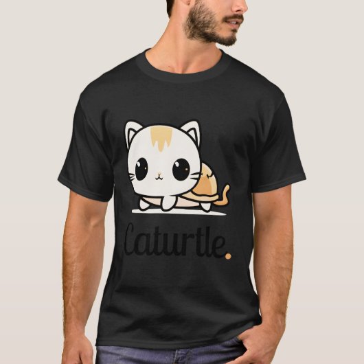 Kawaii kitten vee anime kat chibi schildpad kat t-shirt (Voorkant)