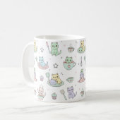 Kawaii Kittens Baking Pattern Coffee Mug Koffiemok (Voorkant links)