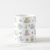 Kawaii Kittens Baking Pattern Coffee Mug Koffiemok (Center)