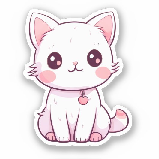 Kawaii Kittens Sticker (Voorkant)
