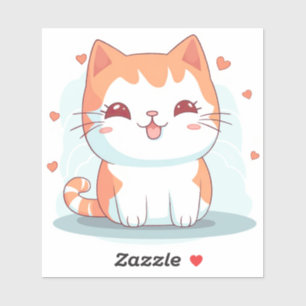 Kawaii Kitty Cat Chibi Sticker