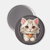 Kawaii Kitty Cat Magneet (Voorkant / Achterkant)