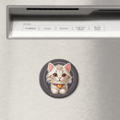 Kawaii Kitty Cat Magneet (Insitu (Vaatwasser))