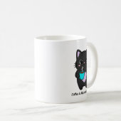 Kawaii Kitty Coffee Lover Gift | Cat Mom Cup Koffiemok (Voorkant rechts)
