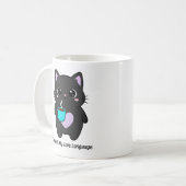 Kawaii Kitty Coffee Lover Gift | Cat Mom Cup Koffiemok (Voorkant links)