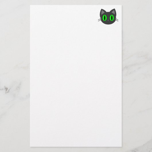 Kawaii Kitty Halloween Briefpapier (Voorkant)