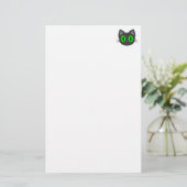 Kawaii Kitty Halloween Briefpapier (Staand voorkant)
