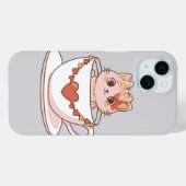 Kawaii Kitty in een Theekopje Case-Mate iPhone Case (Achterkant (horizontaal))