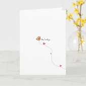 Kawaii Kitty Kat Valentijnskaart Kaart (Gele Bloem)