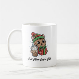 Kawaii Kitty Kerstcadeau voor Kattenliefhebbers Koffiemok