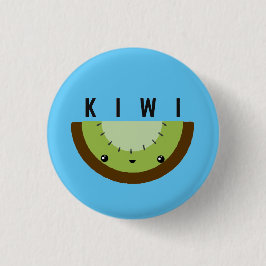 Kawaii | Kiwi | Badge Ronde Button 3,2 Cm