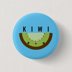 Kawaii Kiwi Badge Ronde Button 3,2 Cm