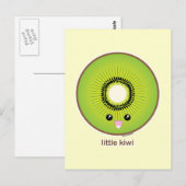 Kawaii Kiwi Briefkaart (Voorkant / Achterkant)