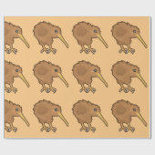 Kawaii Kiwi Cadeaupapier (Vlak)
