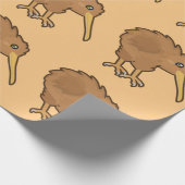 Kawaii Kiwi Cadeaupapier (Hoek)
