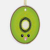 Kawaii Kiwi Keramisch Ornament (Rechts)