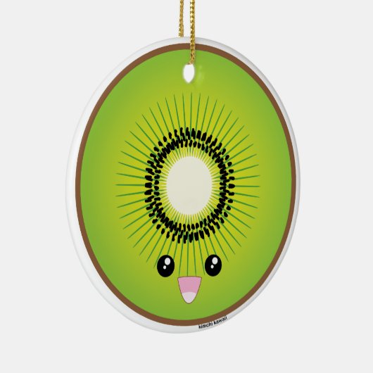 Kawaii Kiwi Keramisch Ornament (Rechts)