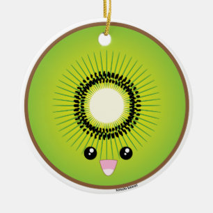 Kawaii Kiwi Keramisch Ornament