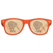 Kawaii Kiwi Retro Zonnebril (Voorkant)