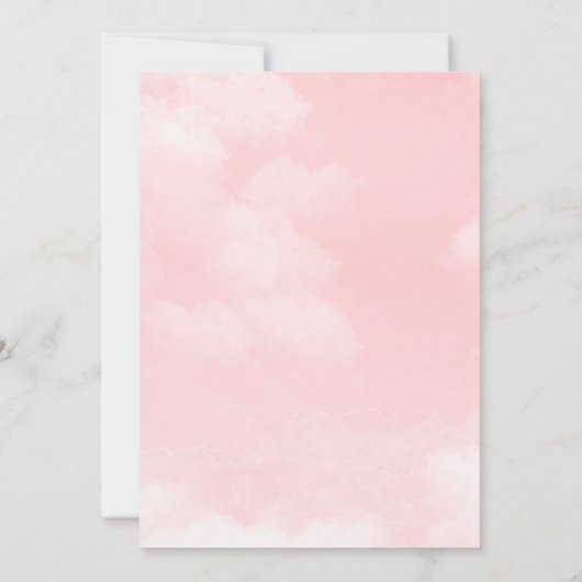 Kawaii kleine dumpling dim sum roze Baby shower Kaart (Achterkant)