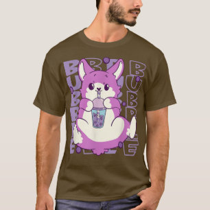 Kawaii knappe hond drink melkkoek corgi drink t-shirt