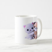 Kawaii Knuffel Dier Knuffel Pastel Koffiemok (Voorkant rechts)