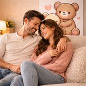 Kawaii Knuffelbeer Knuffel Poster