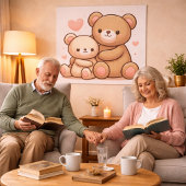 Kawaii Knuffelbeer Knuffel Poster