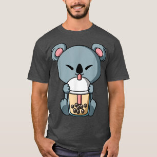 Kawaii Koala Beer Boba Milk Tea Bubble Tea Anime T-shirt