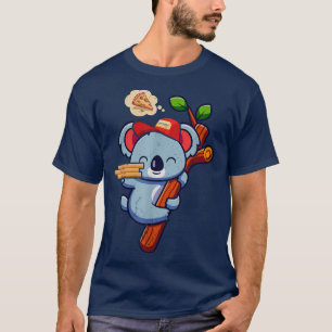 Kawaii Koala Cute Animal Pizza levert Funny Pizz T-shirt