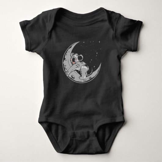 Kawaii Koala Cute Sleeping Animal Moon Romper (Voorkant)