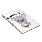Kawaii Koala drink Koalaty Boba Tea Notitieboek (Rechterzijde)