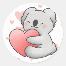 Kawaii Koala Hugging Heart heerlijk