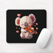 Kawaii Koala Vioolspelende Grafische Afbeelding Vo Muismat (Met muis)