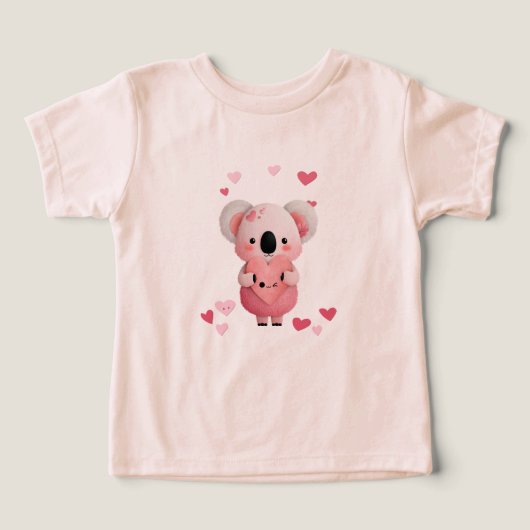Kawaii Koala With Hearts (Design voorkant)