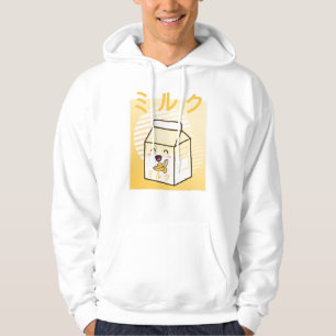 Kawaii Koe Retro Japanse Bananas Milk Hoodie