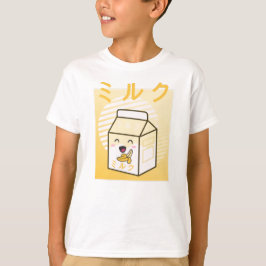 Kawaii Koe Retro Japanse Bananas Milk T-shirt
