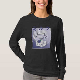 Kawaii Koe Retro Japanse blauwbes T-shirt