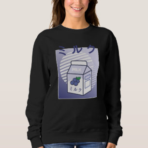 Kawaii Koe Retro Japanse blauwbes Trui